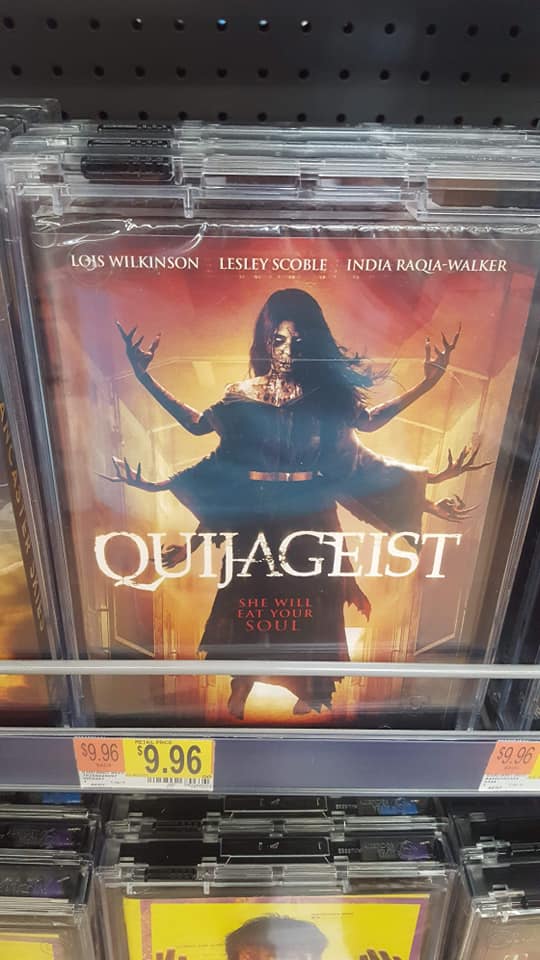  Ouijageist DVD on the shelves at Walmart store in Omaha Nebraska USA